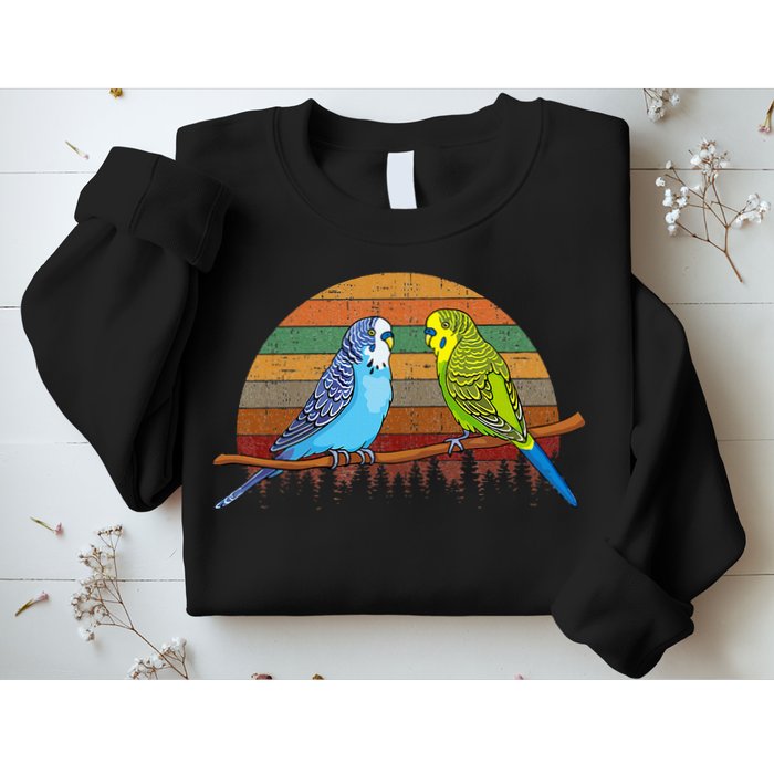 Parakeet Retro Budgies Parakeet Sweatshirt