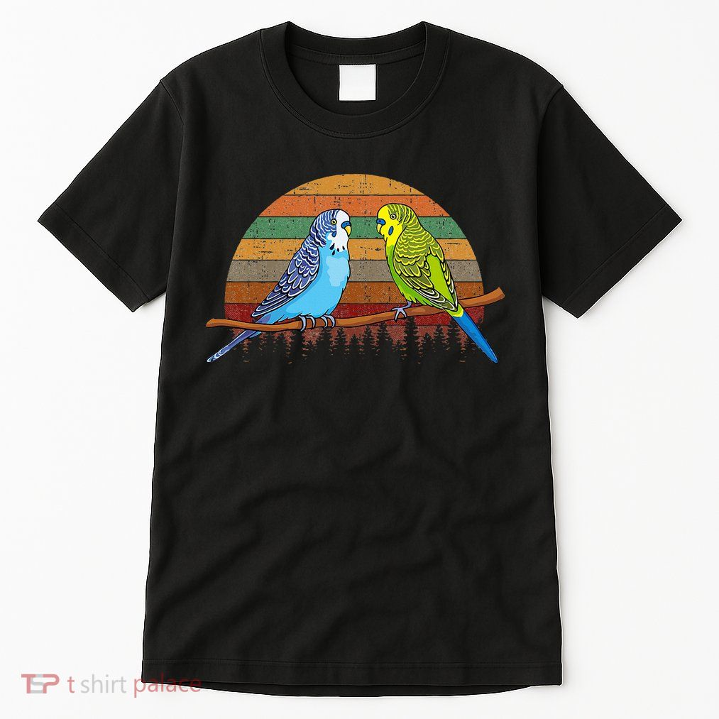 Parakeet Retro Budgies Parakeet Tall T-Shirt