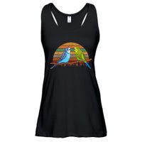 Parakeet Retro Budgies Parakeet Ladies Essential Flowy Tank