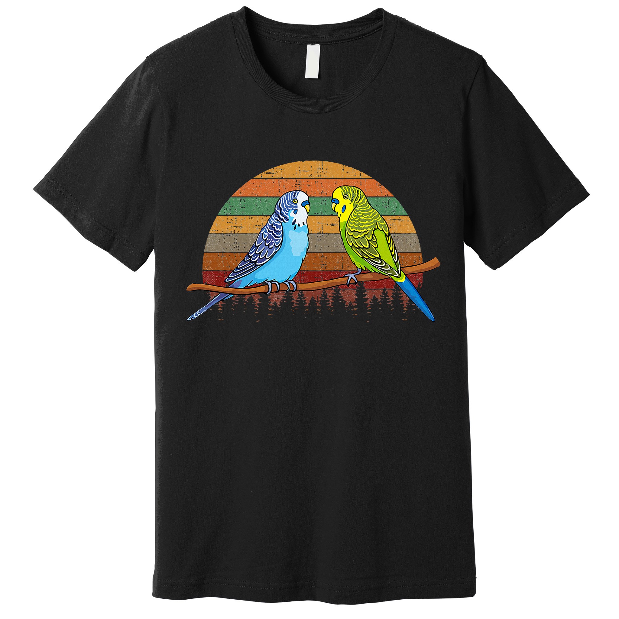 Parakeet Retro Budgies Parakeet Premium T-Shirt