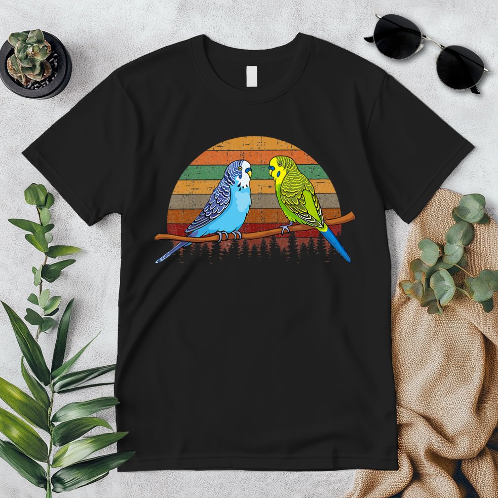 Parakeet Retro Budgies Parakeet Premium T-Shirt