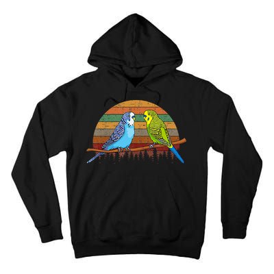 Parakeet Retro Budgies Parakeet Tall Hoodie