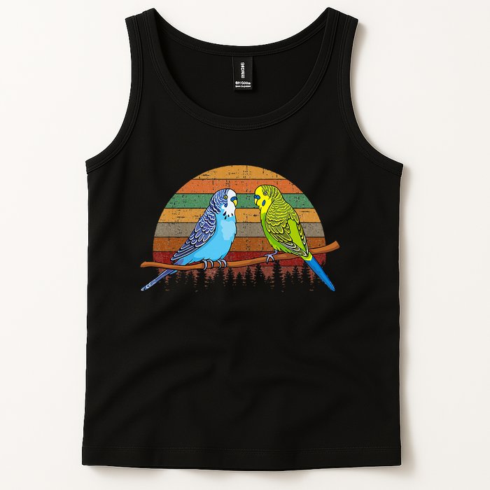 Parakeet Retro Budgies Parakeet Tank Top