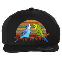 Parakeet Retro Budgies Parakeet Wool Snapback Cap