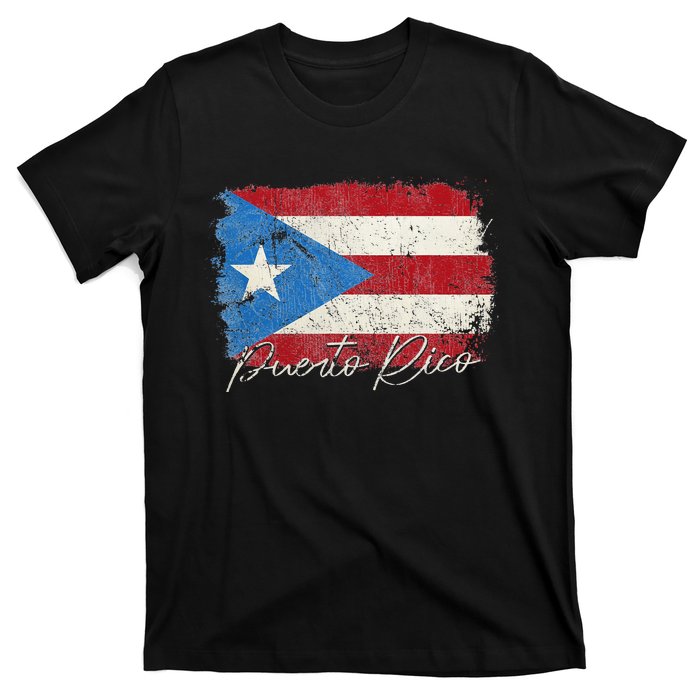 Puerto Rico Boricua Vintage Puerto Rican Flag Pride T-Shirt