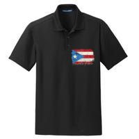 Puerto Rico Boricua Vintage Puerto Rican Flag Pride Dry Zone Grid Polo