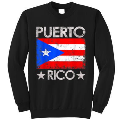 Puerto Rican Baseball Player Puerto Rico Flag Baseball Sweatshirt