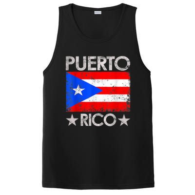 Puerto Rican Baseball Player Puerto Rico Flag Baseball PosiCharge Competitor Tank