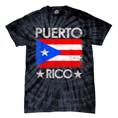 Puerto Rican Baseball Player Puerto Rico Flag Baseball Tie-Dye T-Shirt