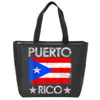 Puerto Rican Baseball Player Puerto Rico Flag Baseball Zip Tote Bag