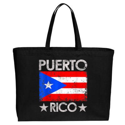 Puerto Rican Baseball Player Puerto Rico Flag Baseball Cotton Canvas Jumbo Tote