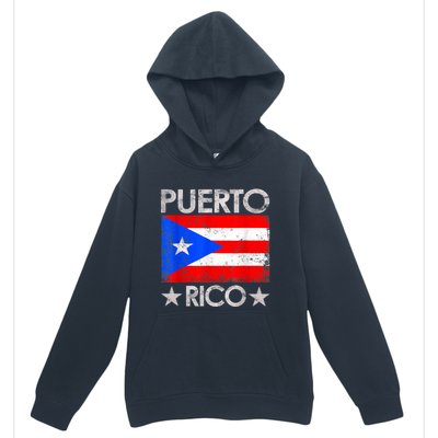 Puerto Rican Baseball Player Puerto Rico Flag Baseball Urban Pullover Hoodie