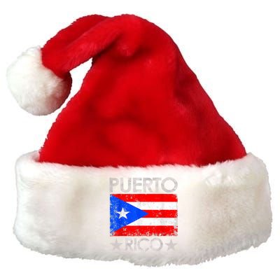 Puerto Rican Baseball Player Puerto Rico Flag Baseball Premium Christmas Santa Hat