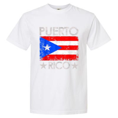 Puerto Rican Baseball Player Puerto Rico Flag Baseball Garment-Dyed Heavyweight T-Shirt