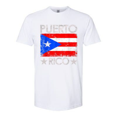 Puerto Rican Baseball Player Puerto Rico Flag Baseball Softstyle CVC T-Shirt