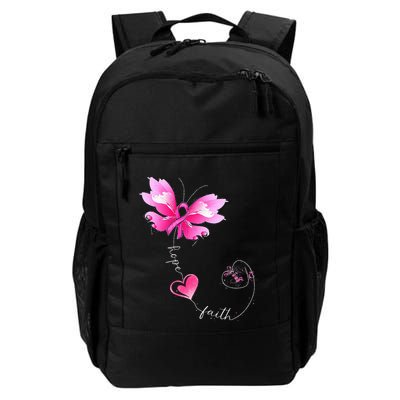 Pink Ribbon Butterfly Breast Cancer Awareness Backpack