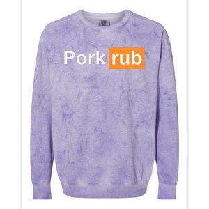 Pork Rub Bbq Smoker Lover Colorblast Crewneck Sweatshirt