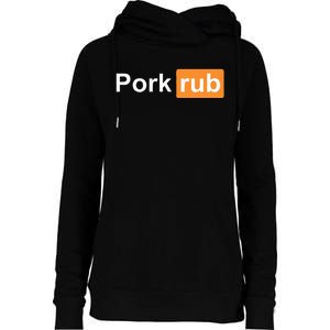 Pork Rub Bbq Smoker Lover Womens Funnel Neck Pullover Hood