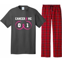 Pink Ribbon Cancer 0 Me 1 Funny Breast Cancer Awareness Survivor Gift Pajama Set