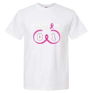 Pink Ribbon Cancer 0 Me 1 Funny Breast Cancer Awareness Survivor Gift Garment-Dyed Heavyweight T-Shirt