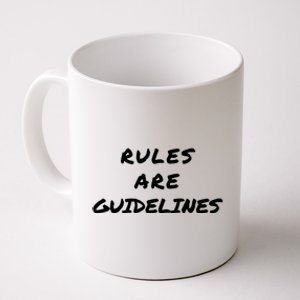 Punk Rock Concert Rules Are Guidelines Letter Print Graphic Meaningful Gift Coffee Mug