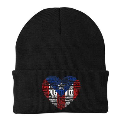 Puerto Rico Cities Flag Puerto Rican roots culture Beanie