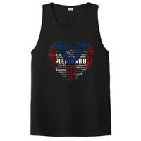 Puerto Rico Cities Flag Puerto Rican roots culture PosiCharge Competitor Tank