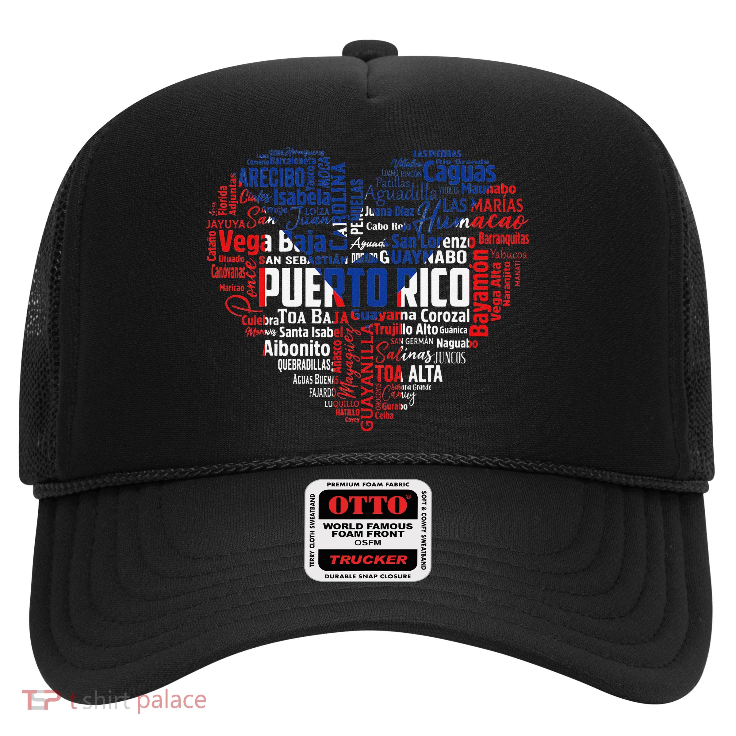 Puerto Rico Cities Flag Puerto Rican roots culture Trucker Hat