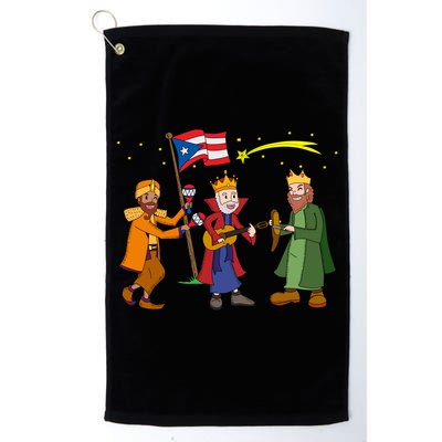 Puerto Rico Christmas Tres Reyes Magos Three Wise Cute Gift Golf Towel