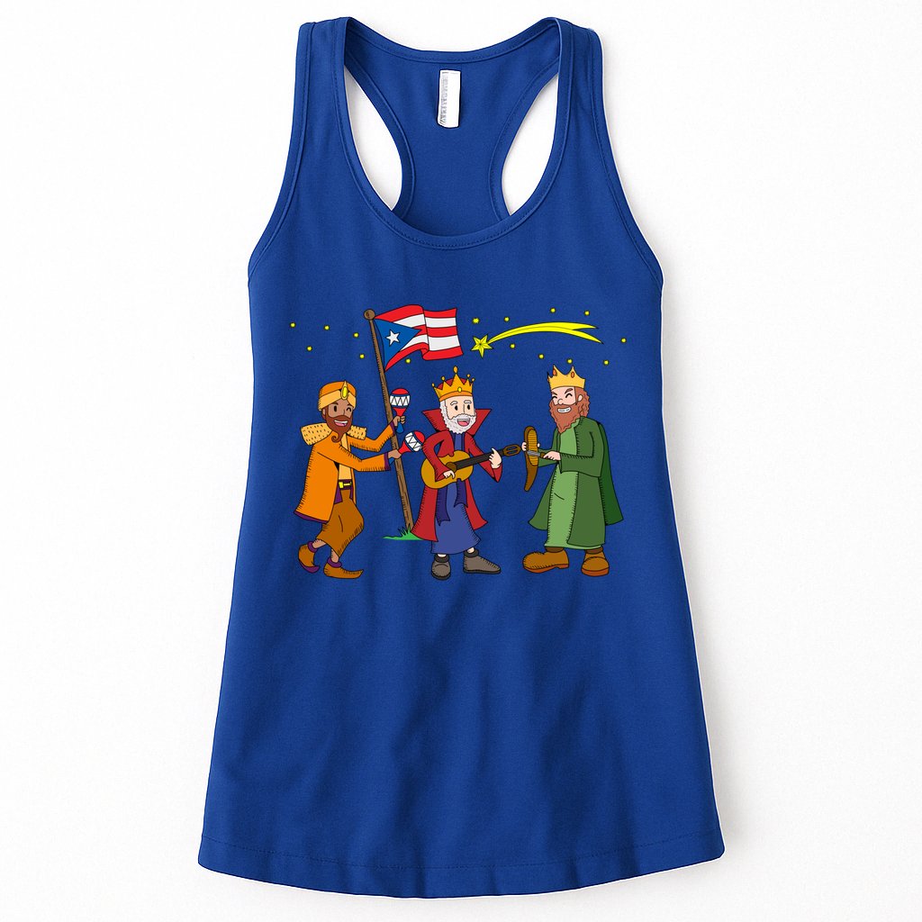 Puerto Rico Christmas Tres Reyes Magos Three Wise Cute Gift Womens Tank Top