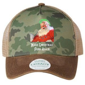 Punk Rock Christmas Santa Punk Rock Gift Legacy Tie Dye Trucker Hat