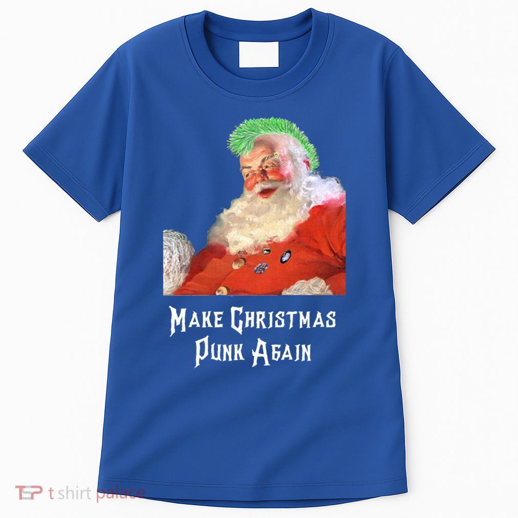 Punk Rock Christmas Santa Punk Rock Gift Tall T-Shirt