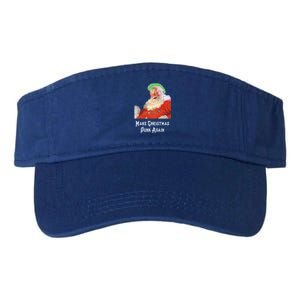 Punk Rock Christmas Santa Punk Rock Gift Valucap Bio-Washed Visor