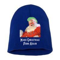 Punk Rock Christmas Santa Punk Rock Gift Short Acrylic Beanie