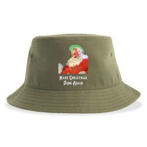 Punk Rock Christmas Santa Punk Rock Gift Sustainable Bucket Hat