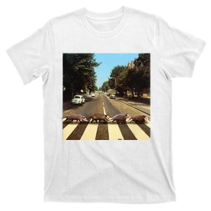 Possums Road Crossing Parody Opposum Lover T-Shirt