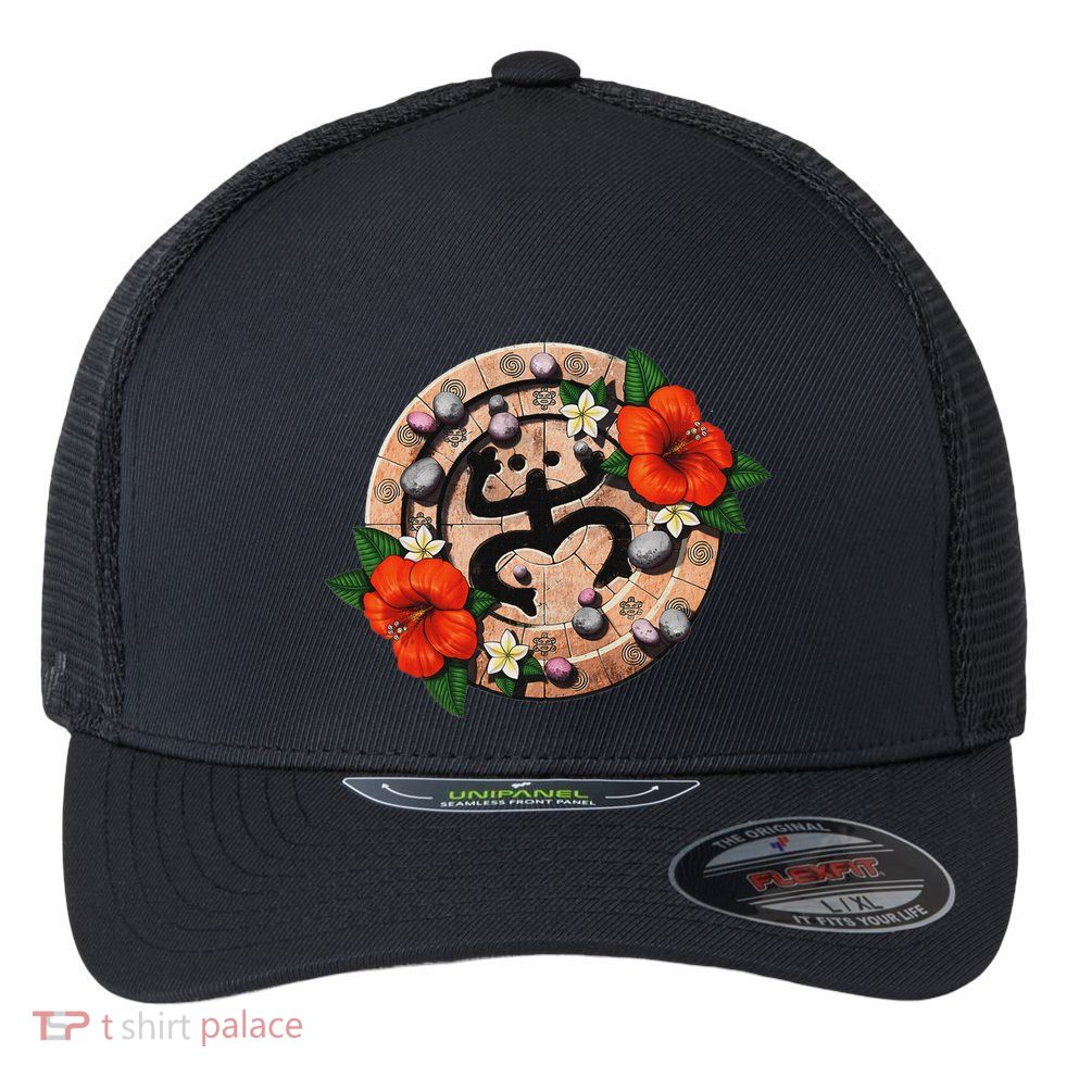 Puerto Rico Coqui Taino Boricua Frog Symbol Puerto Rican Flexfit Unipanel Trucker Cap