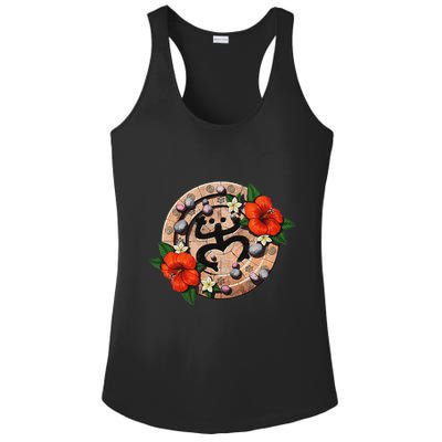 Puerto Rico Coqui Taino Boricua Frog Symbol Puerto Rican Ladies PosiCharge Competitor Racerback Tank