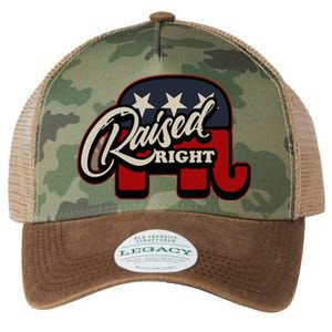 Patriotic Republican Conservative Usa American Raised Right Legacy Tie Dye Trucker Hat