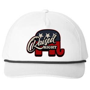 Patriotic Republican Conservative Usa American Raised Right Snapback Five-Panel Rope Hat