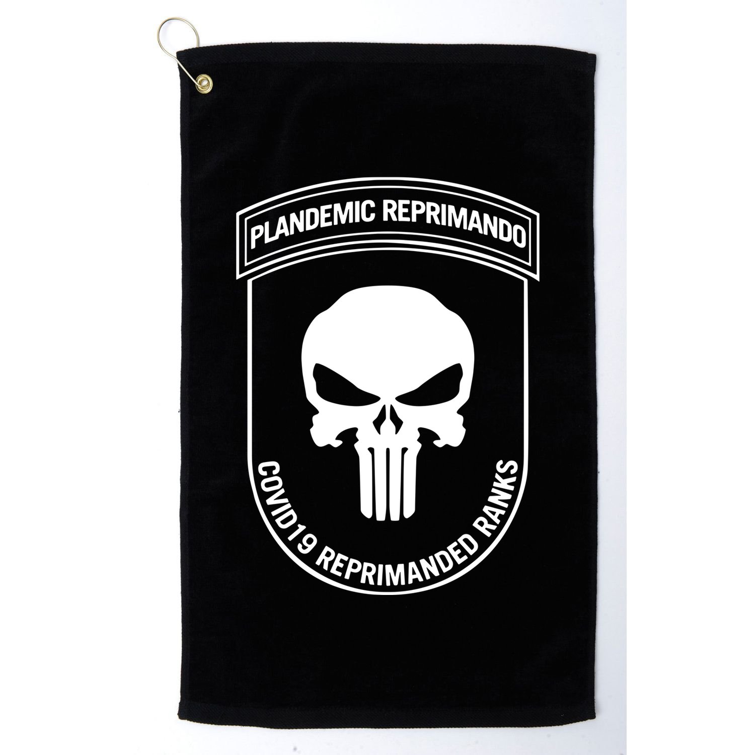 Plandemic Reprimando Covid19 Reprimanded Ranks Golf Towel