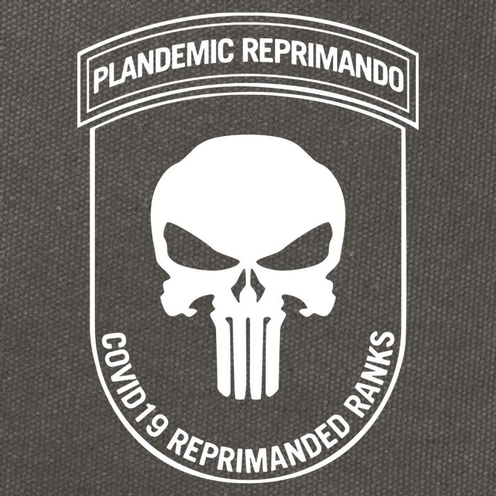 Plandemic Reprimando Covid19 Reprimanded Ranks Cotton Canvas Backpack