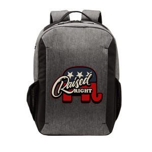 Patriotic Republican Conservative USA American Raised Right Vector Backpack