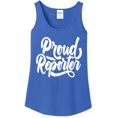 Proud Reporter Correspondent Press Member Journalist Great Gift Ladies Essential Tank