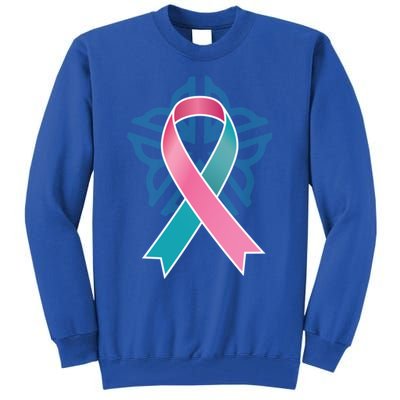 Previvor Ribbon Cute Gift Tall Sweatshirt