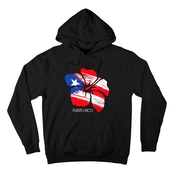 Puerto Rico Culture Roots Amapola Boricua Flag Hoodie