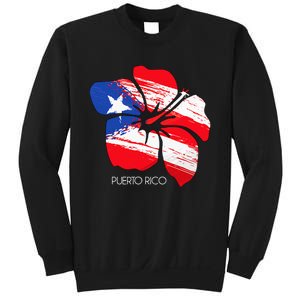 Puerto Rico Culture Roots Amapola Boricua Flag Sweatshirt