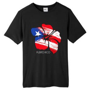 Puerto Rico Culture Roots Amapola Boricua Flag Tall Fusion ChromaSoft Performance T-Shirt