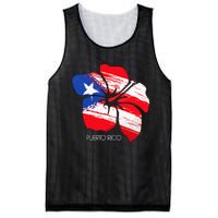 Puerto Rico Culture Roots Amapola Boricua Flag Mesh Reversible Basketball Jersey Tank