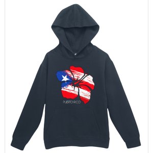 Puerto Rico Culture Roots Amapola Boricua Flag Urban Pullover Hoodie